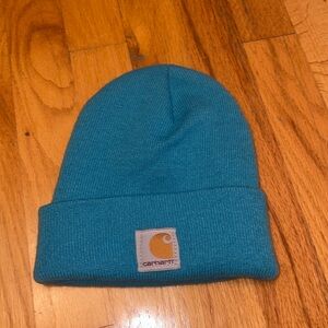 Carhartt Youth Beanie Toboggan. Turquoise Blue. Youth One Size Fits Most. GUC